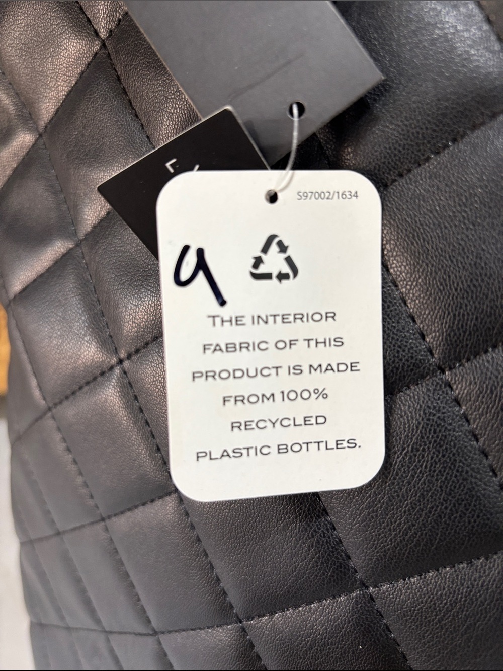 Tahari Black Quilted Leather Tote - Picture 4 of 11
